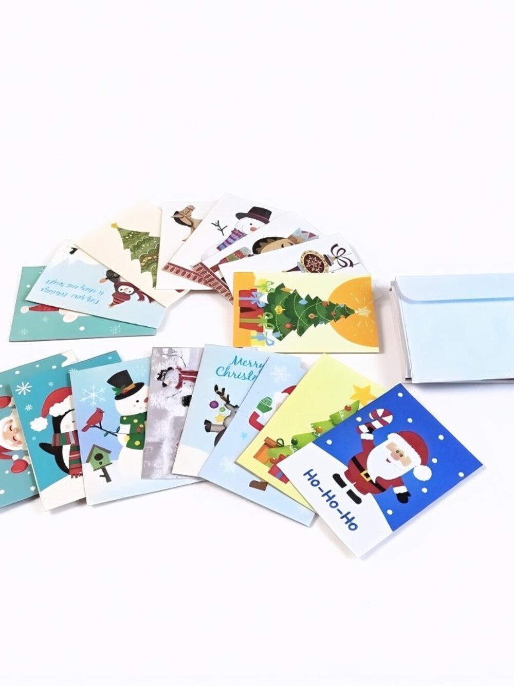 Lot of 16 Holiday Greeting Cards w/Envelopes, Shutterstock Designs, Unused